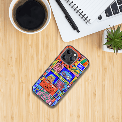 Tales from a Cafe Glass & Hybrid Matte Phone Case
