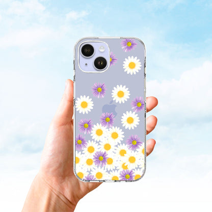 Clear Silicone Case - Pretty Daisies