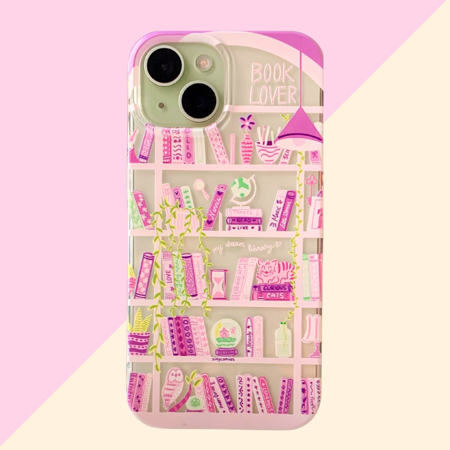 Sale Booklover Purple Clear Soft Silicone Case