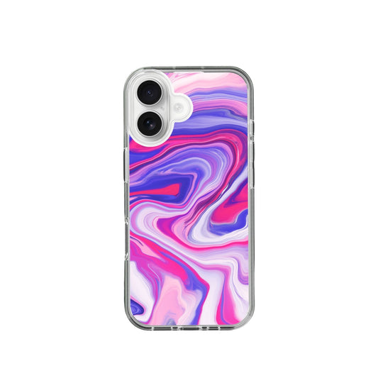 Marble Silicone Phone Case Pink