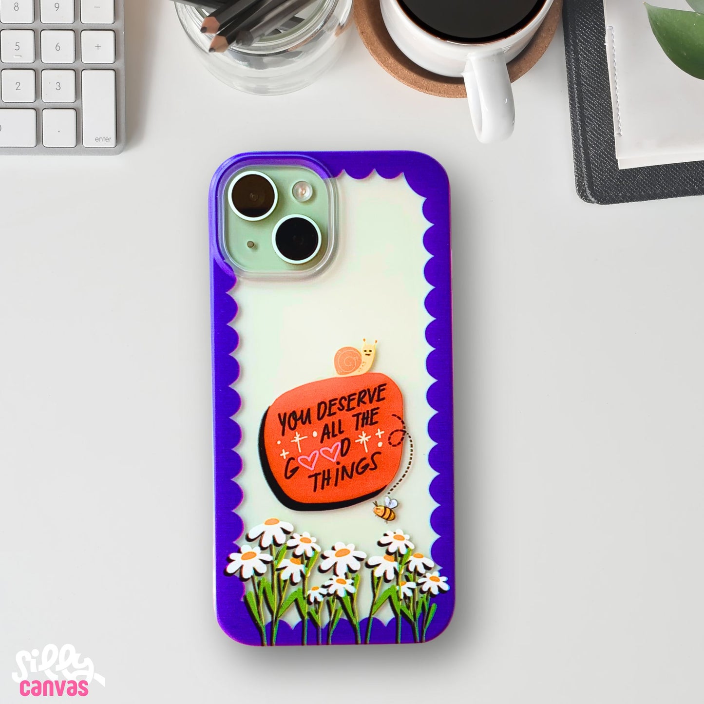 Clear Silicone Case You deserve All the Good Things