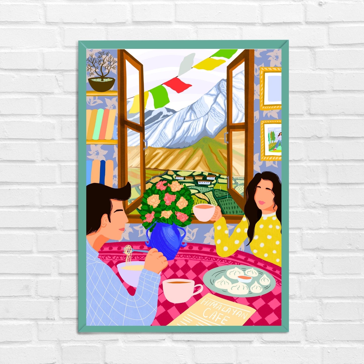 Mountain Travellers & Pahaadi Momo Travel Wall Art