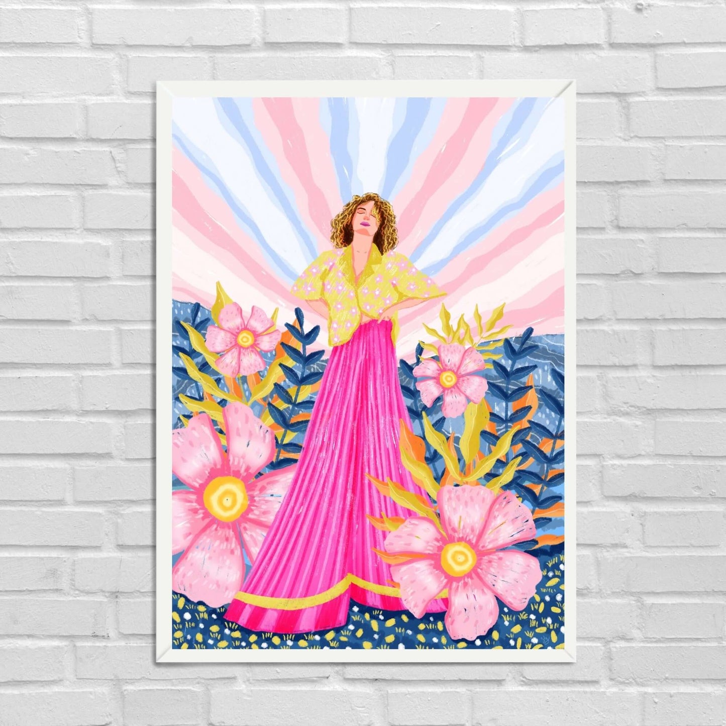 Lady in Pink Wall Art