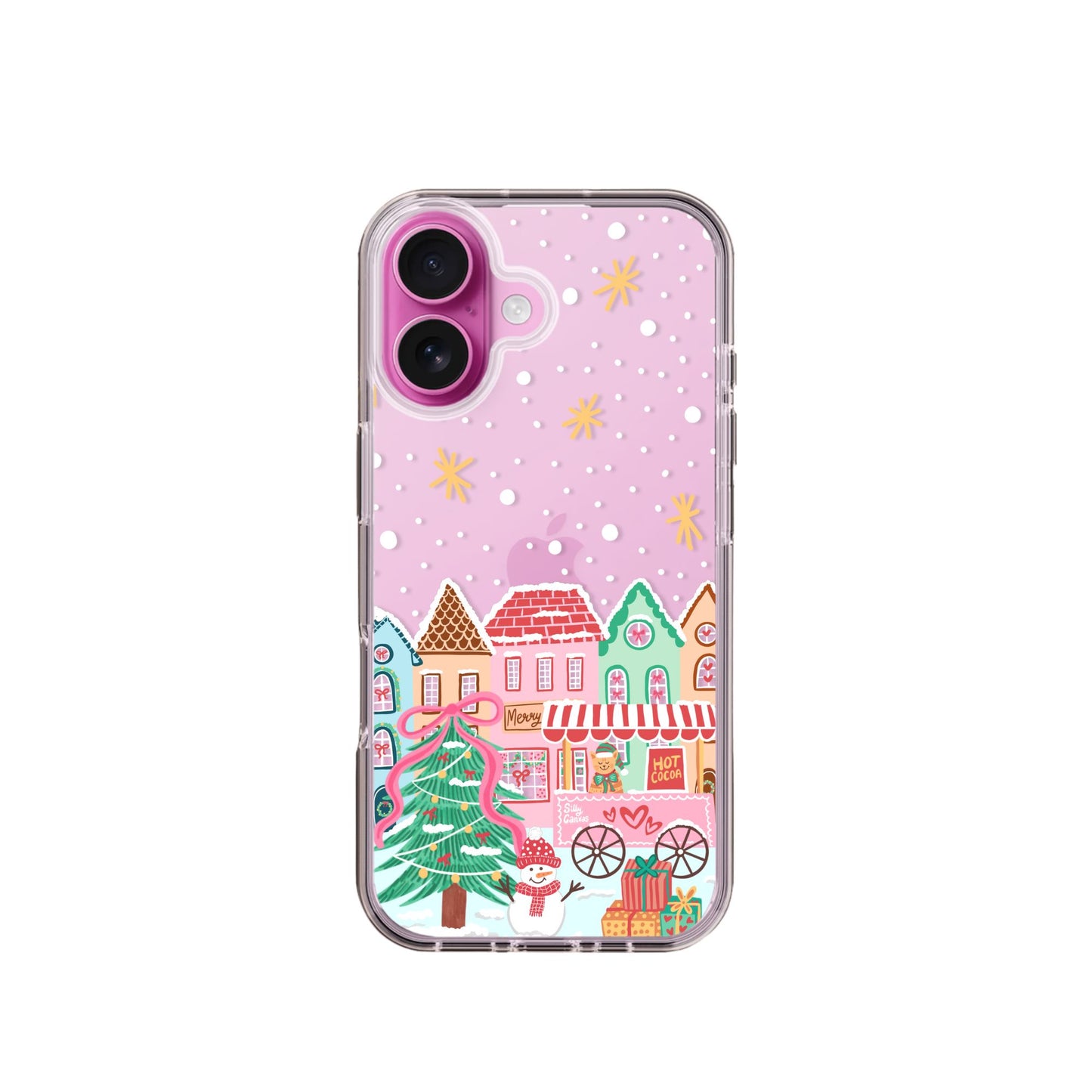 Clear Silicone Case Christmas Village