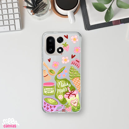 Matcha Mood Clear Silicone Case
