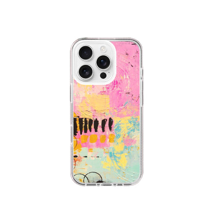 Aesthetic Art Silicone Phone Case Pink