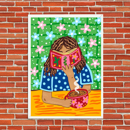 Buried in a Book Wall Art