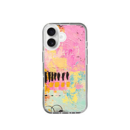 Aesthetic Art Silicone Phone Case Pink