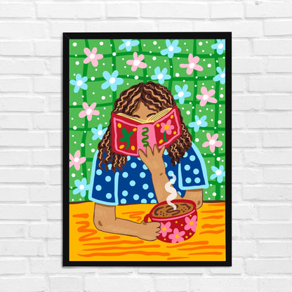 Buried in a Book Wall Art