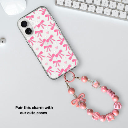 Hearts & Bows Cute Phone & Bag Fashion Charm