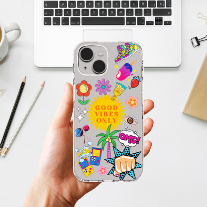 Clear Silicone Case Good Vibes Only