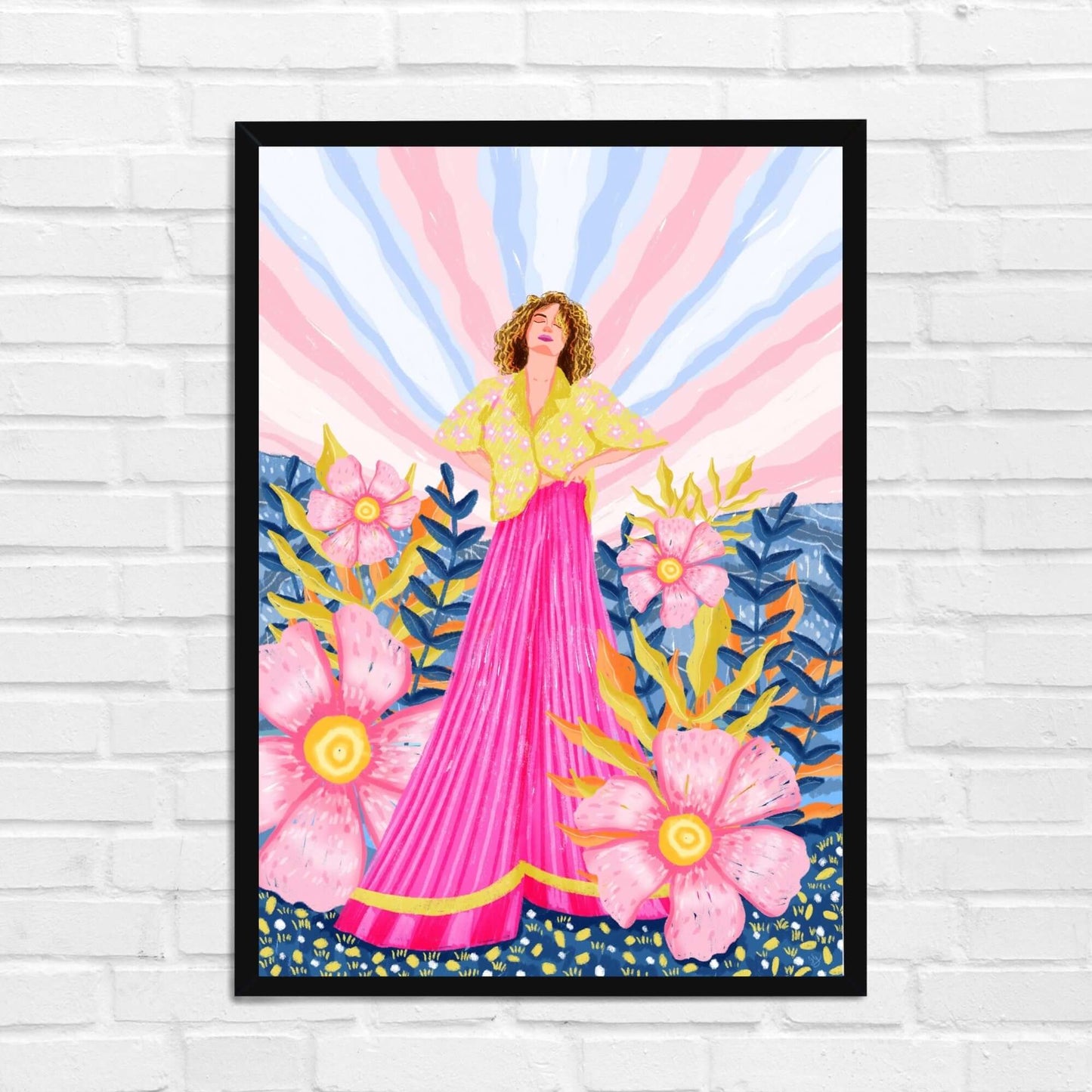 Lady in Pink Wall Art