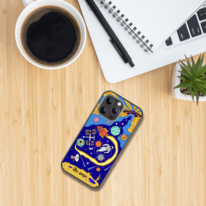 Space Comic Glass Phone Case