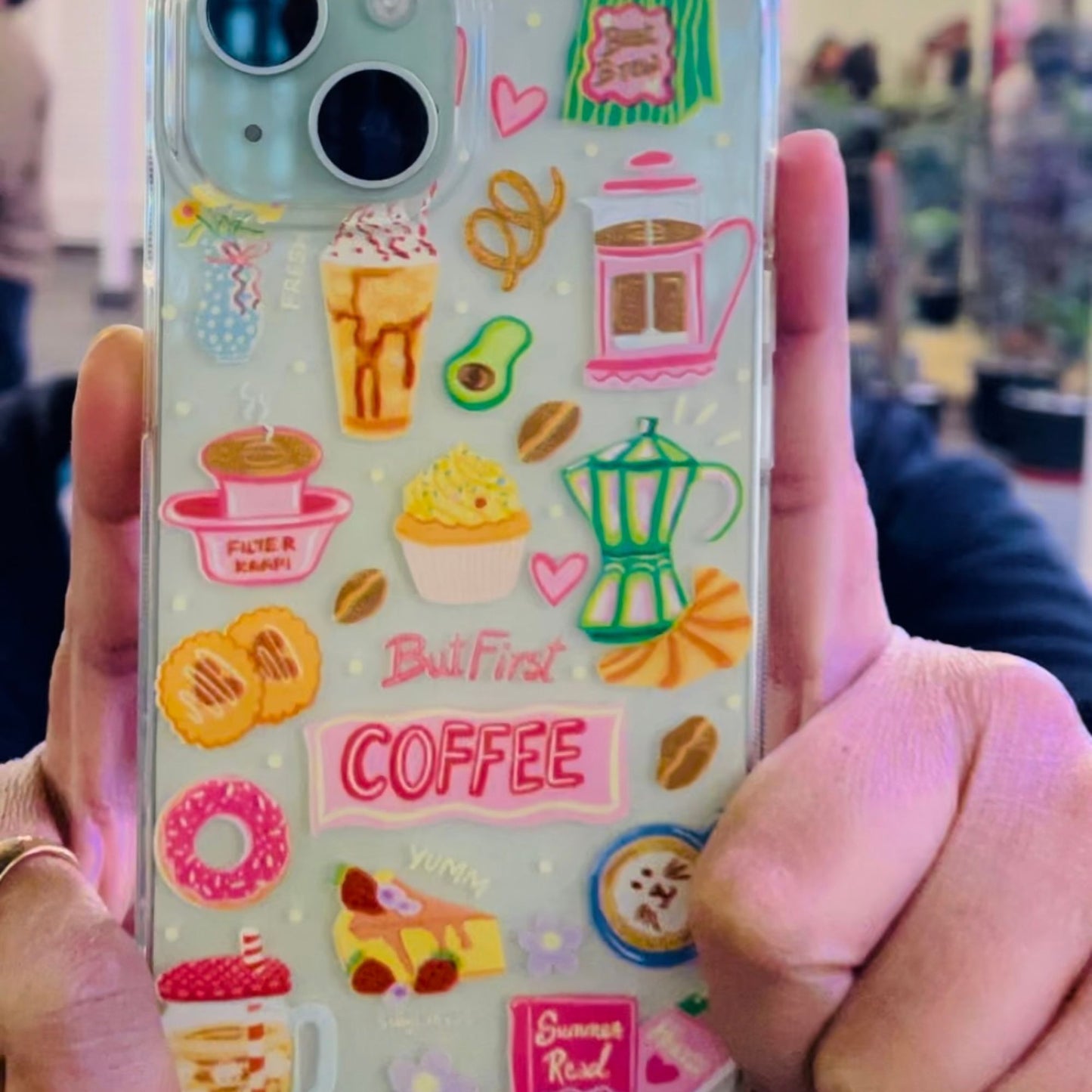 Coffee Lover Clear Silicone Phone Case - Soft TPU Cover