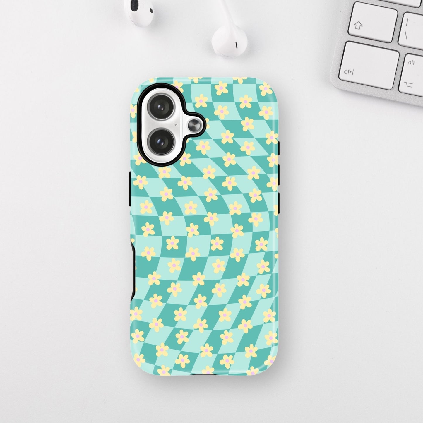 Trippy Flower Green Armour Case