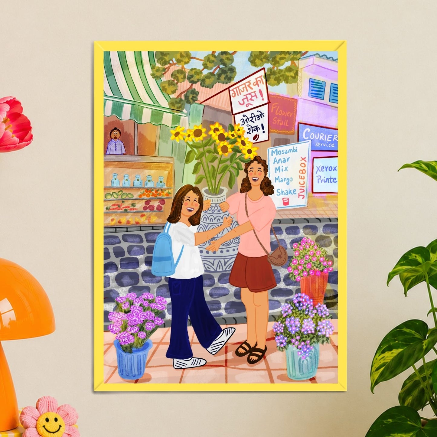 Best Friends on a day out Wall Art