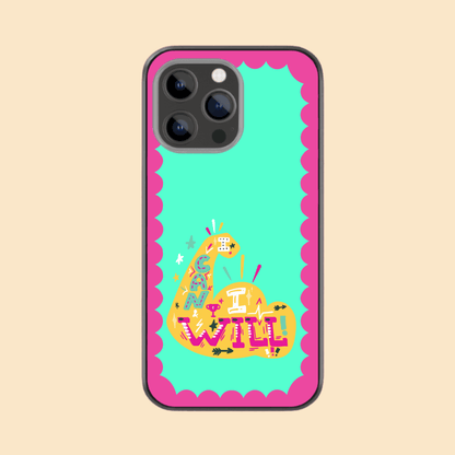 Self Care Glass Phone Case - I can I Will
