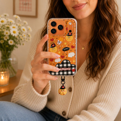 KFC Clear Silicone Phone Case with Small Charm
