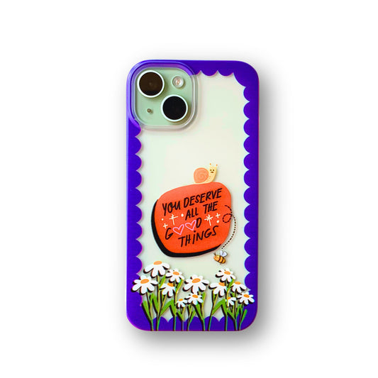 Clear Silicone Case You deserve All the Good Things