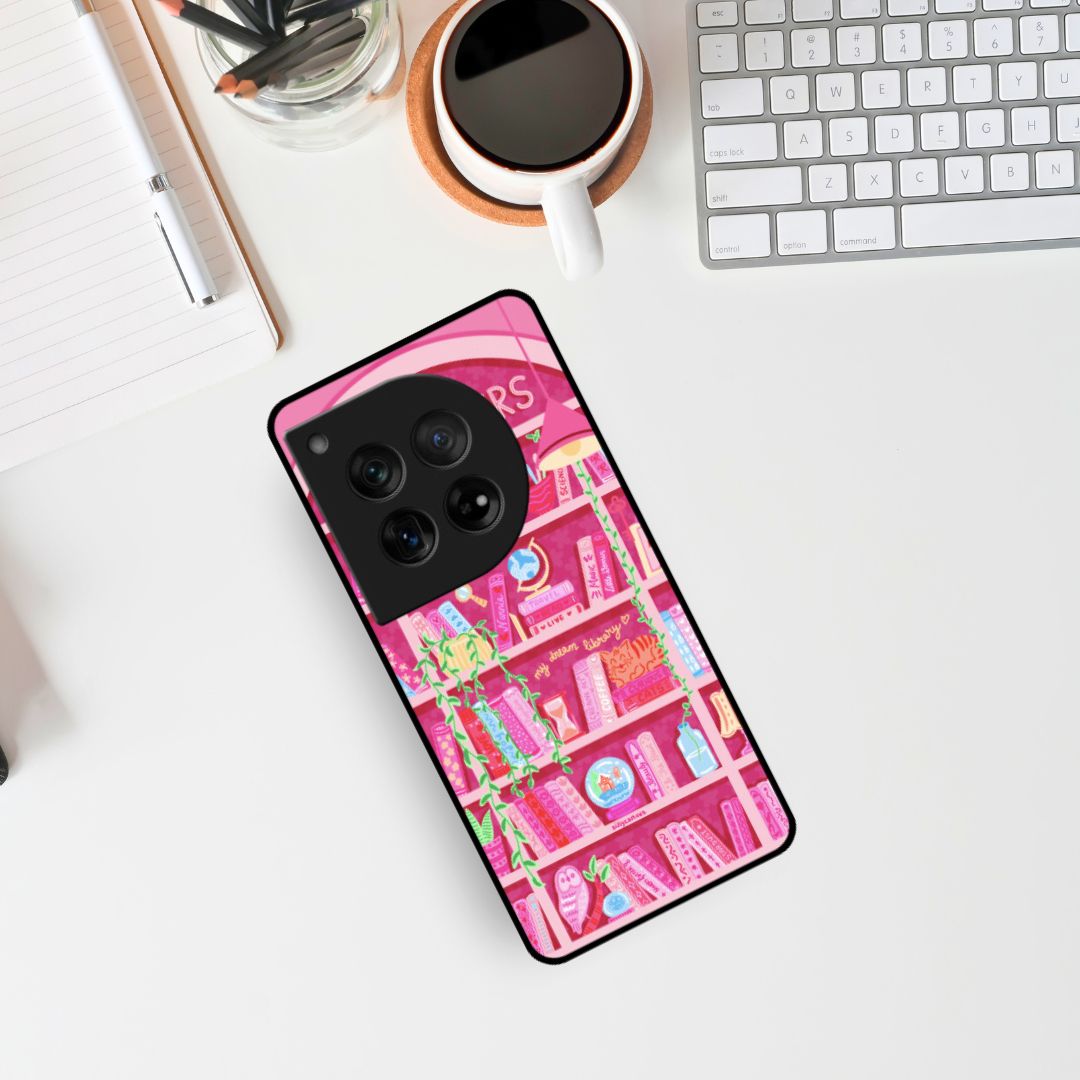 Booklovers Pink Glass & Hybrid Matte Phone Case