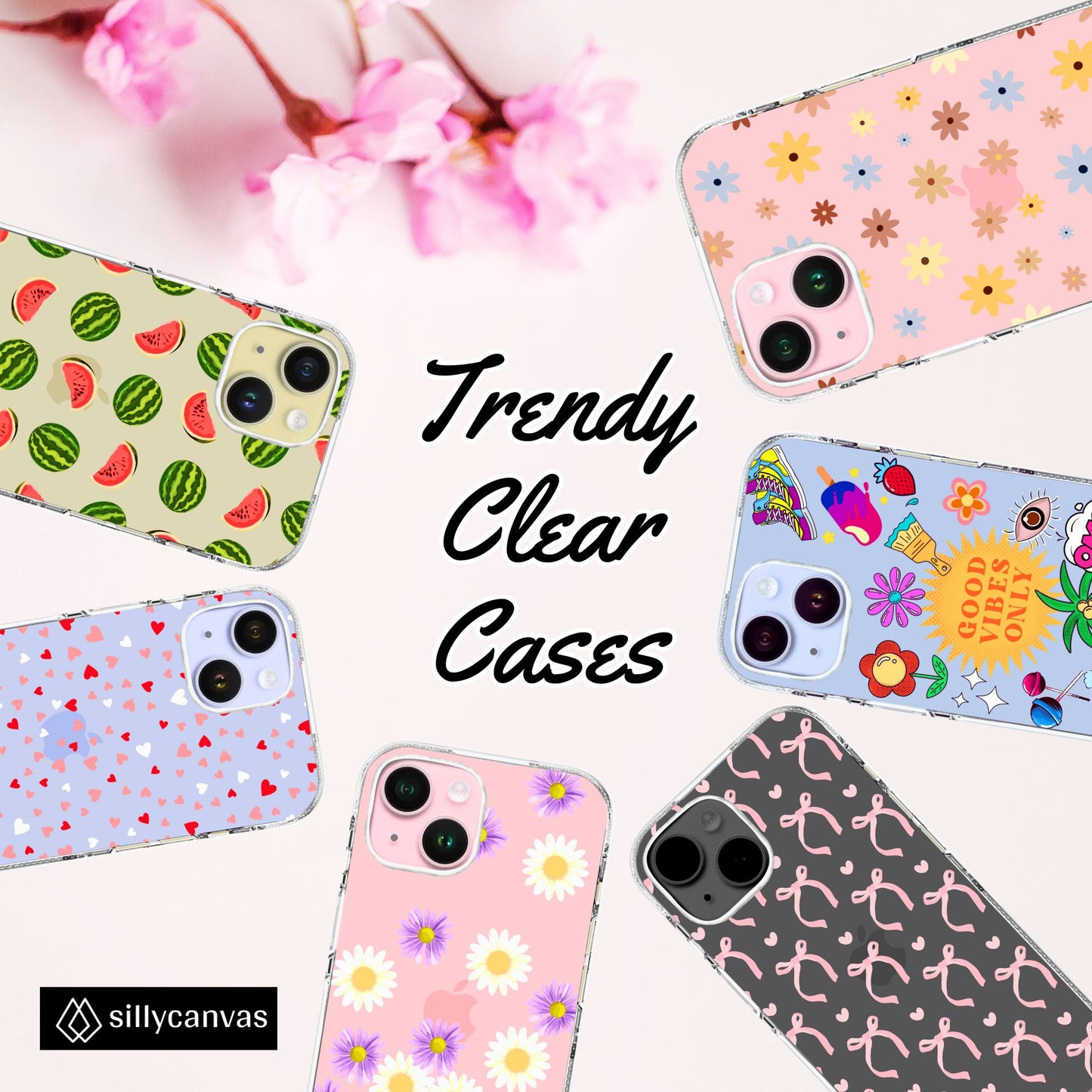 Clear Silicone Case Pineapple Pattern
