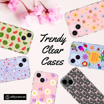 Clear Silicone Case Pineapple Pattern