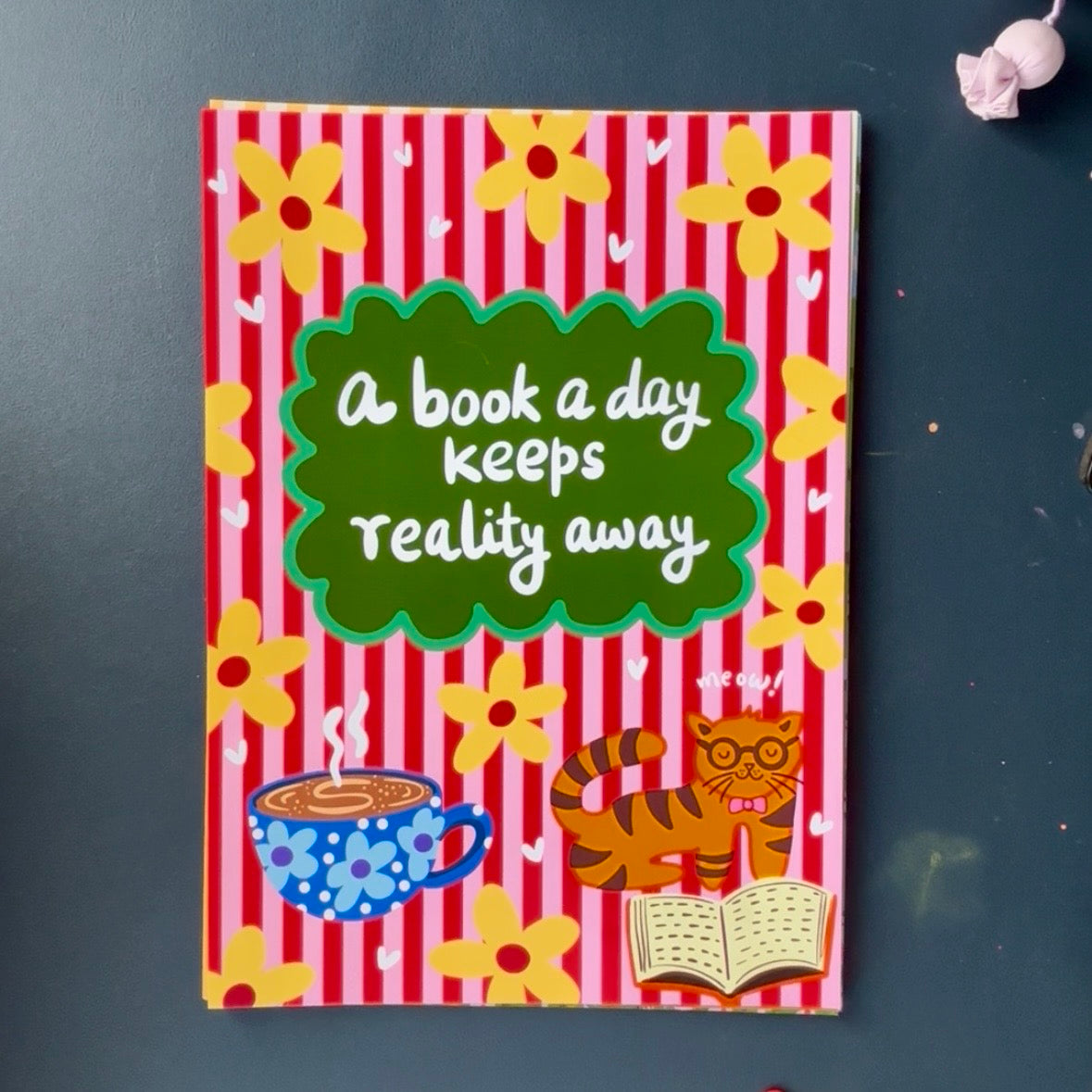 A Book A Day A4 Poster