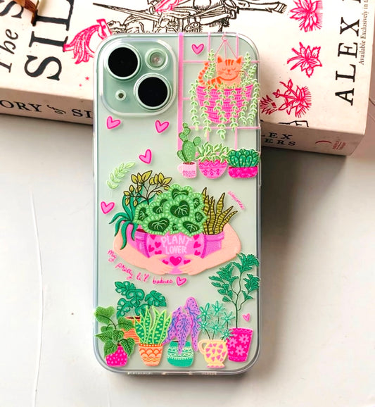 Clear Silicone Case Plant Lover