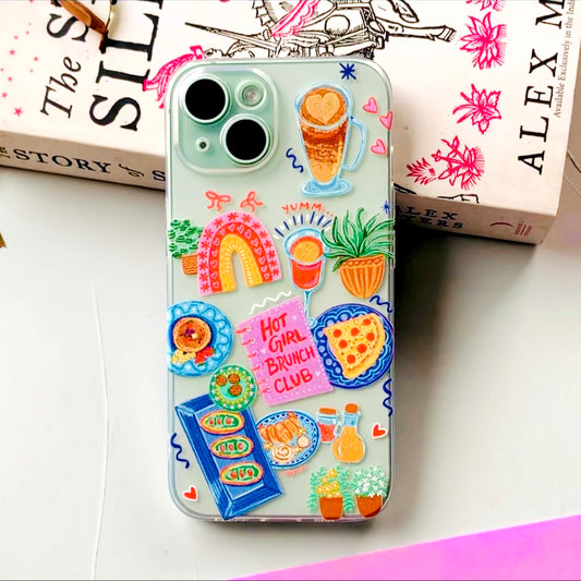 Clear Silicone Case Brunch Club