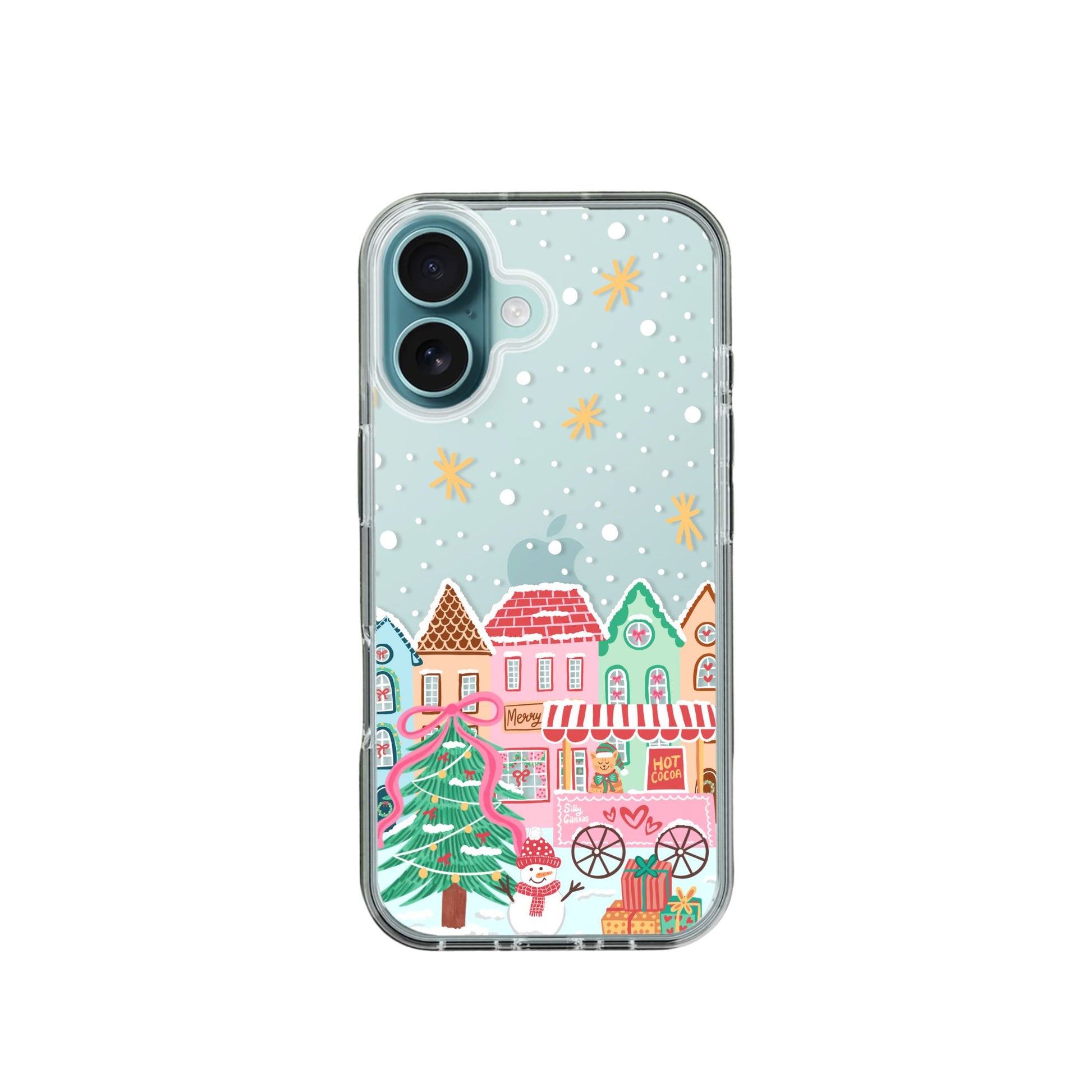 Clear Silicone Case Christmas Village – sillycanvas Clear Silicone Case Christmas Village – sillycanvas