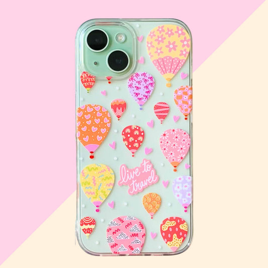 Sale Live to Travel Clear Soft Silicone Case