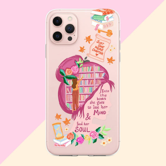 Sale Girl Who Reads Clear Soft Silicone Case