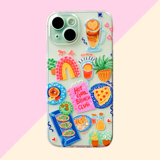 Sale Brunch Club Clear Soft Silicone Case