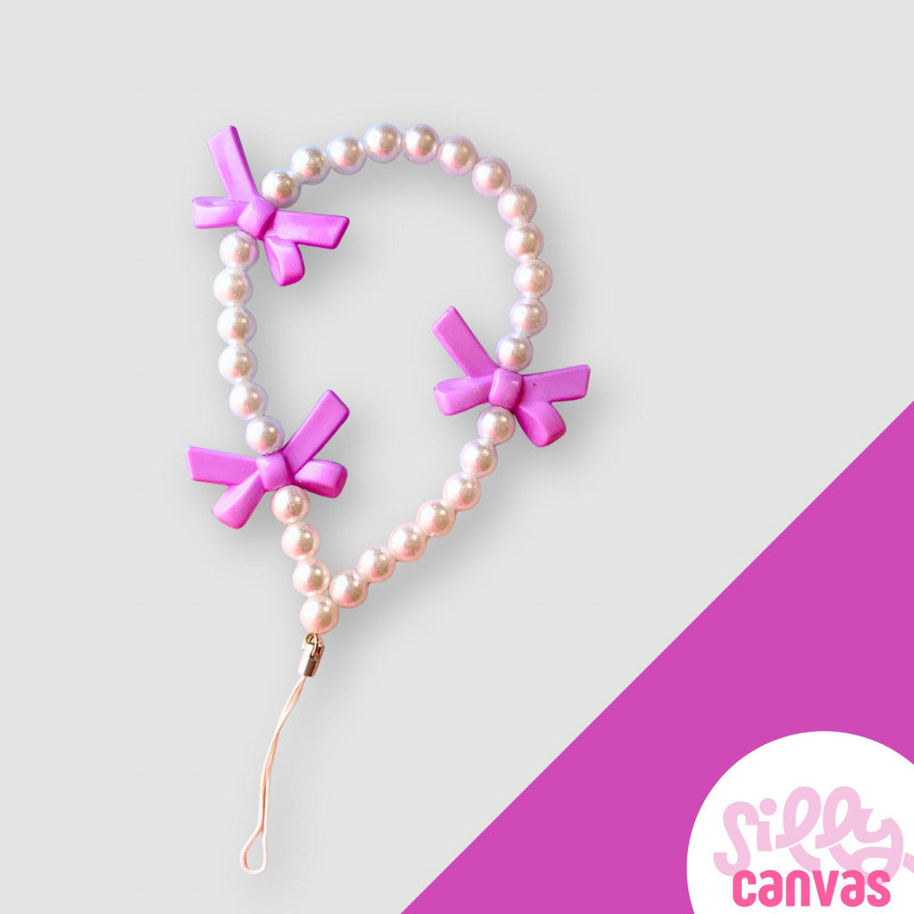 Silicone Clear Case with Purple Bow Charm You Deserve all the Good Things