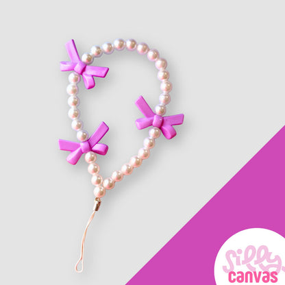 Silicone Clear Case with Purple Bow Charm You Deserve all the Good Things