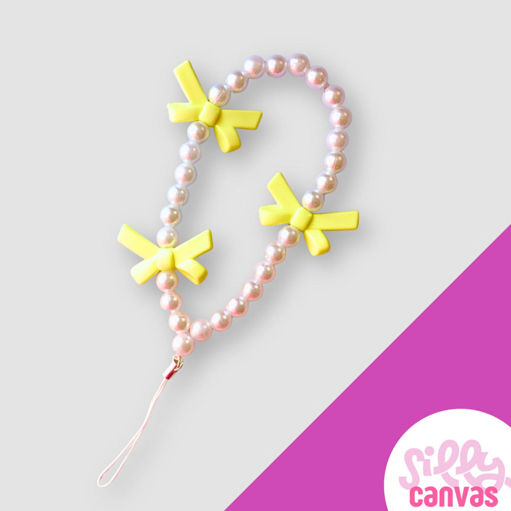 Silicone Clear Case with Yellow Bow Charm Be Kind to Your Mind